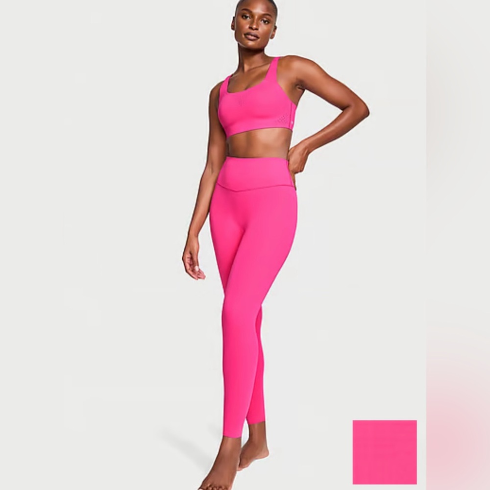 Victoria’s Secret Elevate Light Compression Leggings SMALL SHORT forever pink